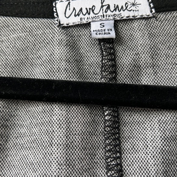 Crave Frame Patterned black and white hooded sweater small nwot - Picture 3 of 7